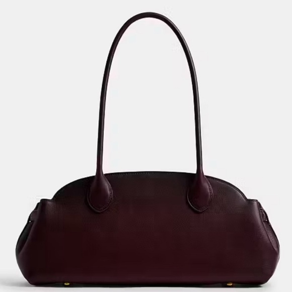 Coach Empire Careyall bag 34 Burgundy- Merlot- wine  Leather Shoulder Bag - Picture 3 of 5
